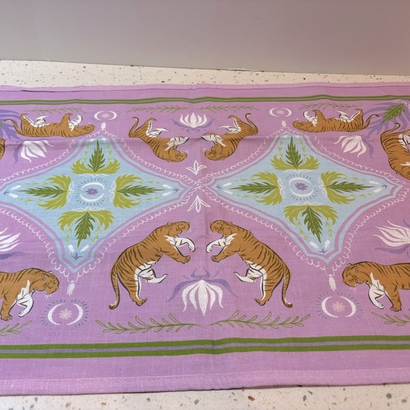 Moon Tiger Tea Towel by Artist Laura Marr - Picture 3 of 11